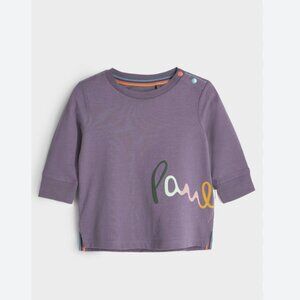 Paul Smith PURPLE F&B LOGO LS TSHIRT Baby